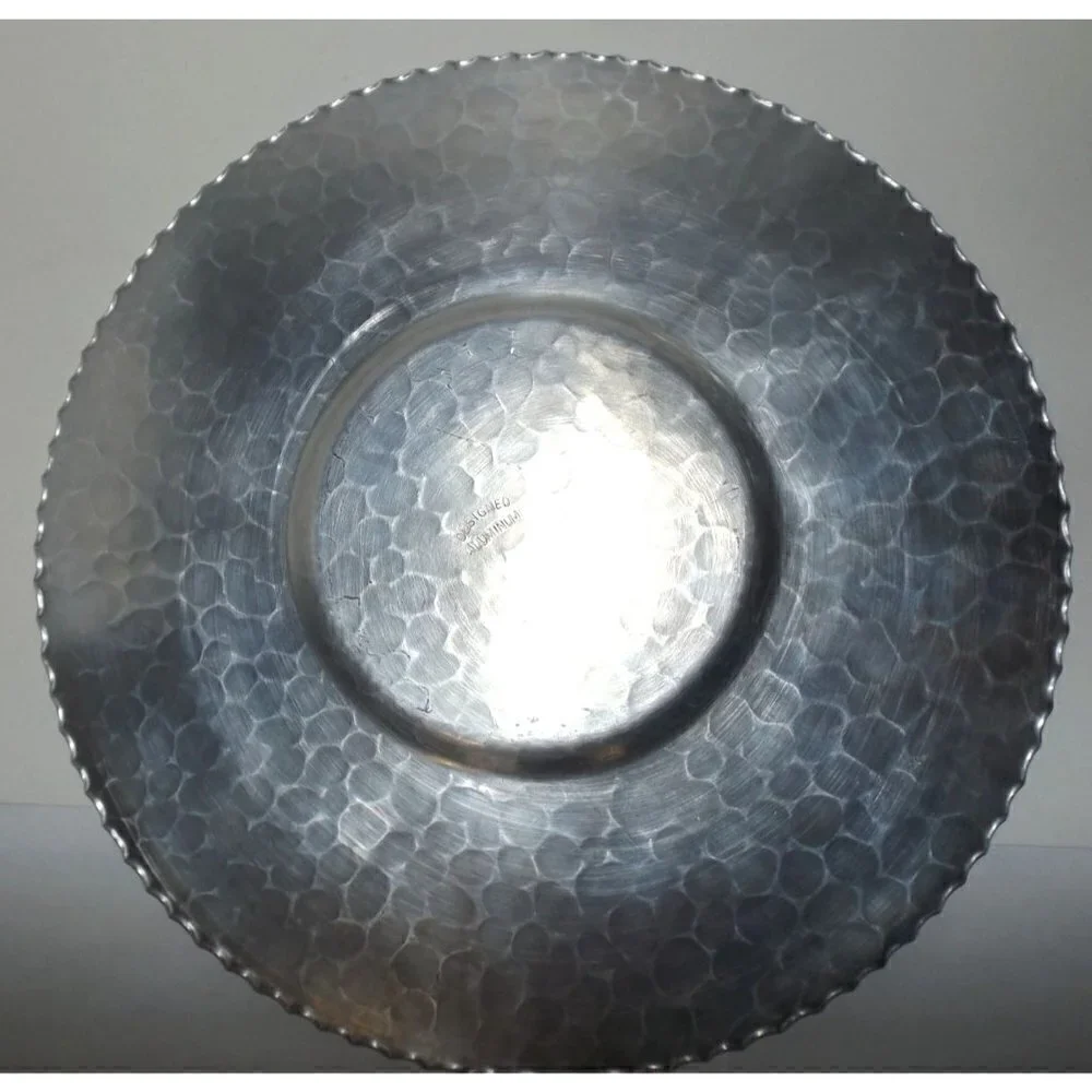 Designed Aluminum Round tray plate 12